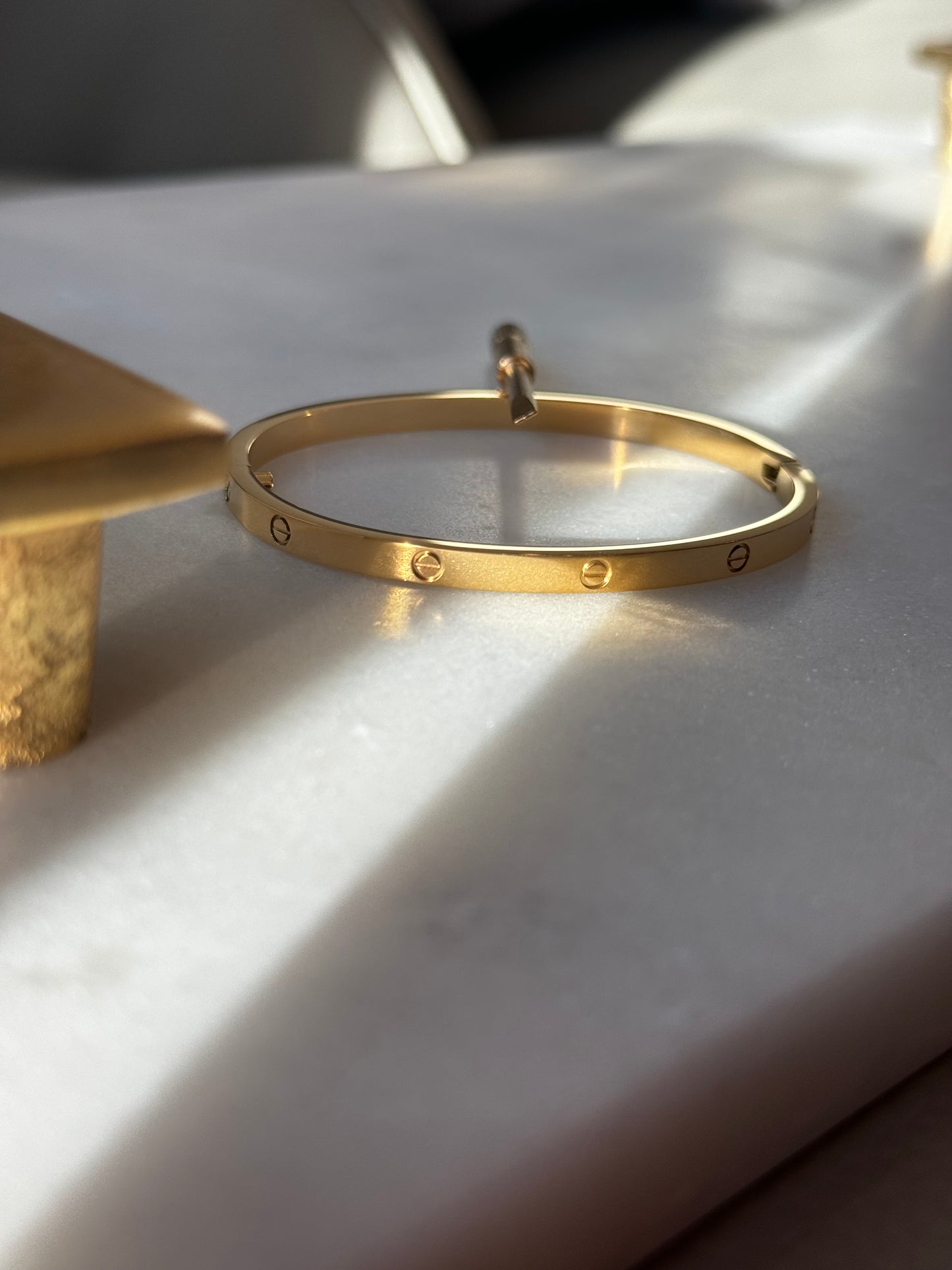 Gold Thin Bangle